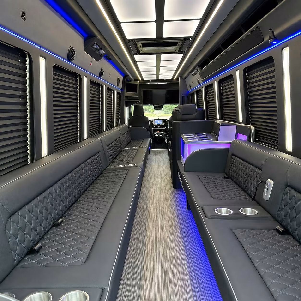 book a bridal party bus for getting ready pickups across flint