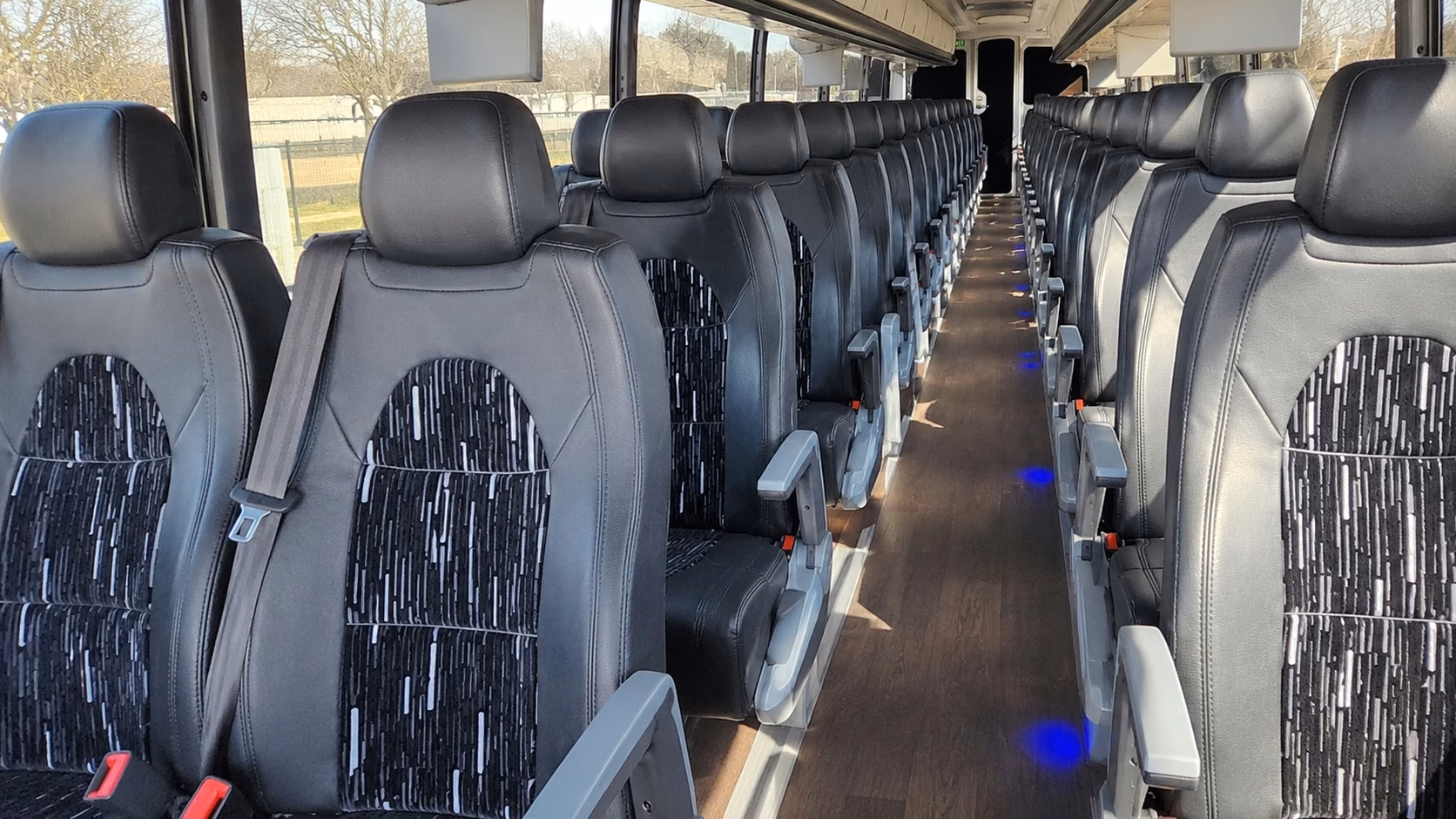 charter bus rentals for large wedding guests groups in flint