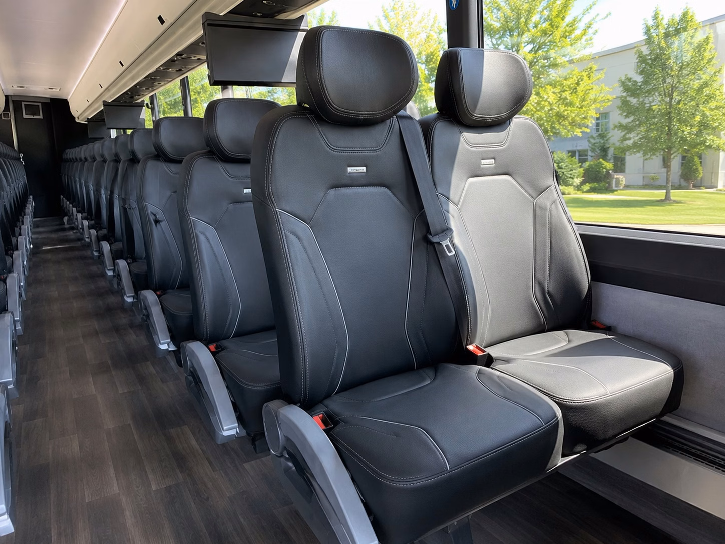 flint firebirds game day bus rentals from the dort financial center