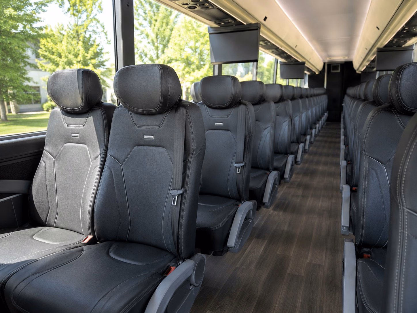 tailgate party buses and fan group transportation in flint
